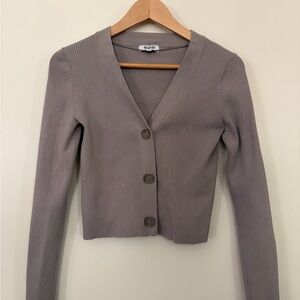 525 America Gray/Taupe Ribbed Knit Sweater